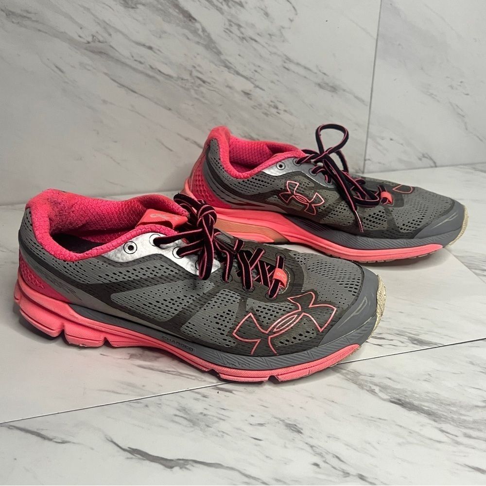 Under Armour Charged Bandit Pink Breast Cancer Edition Running Shoes Size 8